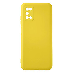 Avizar Coque Samsung Galaxy A03s Silicone Semi-rigide Finition Soft-touch Fine Jaune