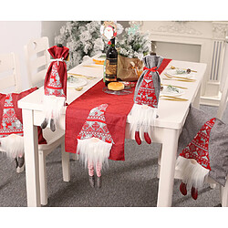 Avis C356 Christmas Christmas Rudolph Table Runner Creative Creative Creative Decoration Tableau de table Tableau de la table Decoration Fournitures de la décoration