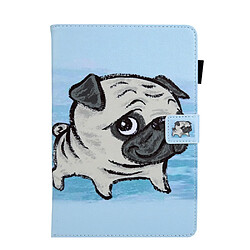 Etui en PU porte-cartes universel pour animaux de 10 pouces shar pei pour votre Apple iPad 9.7 (2018)/Samsung Tab S3 9.7 etc