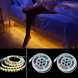 Wewoo LED détecteur de mouvement blanc SMD 2835 Double Tête Activée Illumination Chaud Numérique Éclairage avec Bande époxy Conseil, DC 12V