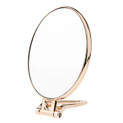 Miroir dégrossi pliant tenu dans la main de maquillage de Tableau de miroir pour le voyage d'or