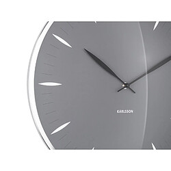 Avis Present Time Horloge murale Leaf - Diam. 40 cm - Gris foncé