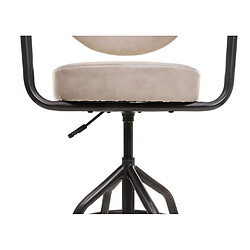 Acheter Mendler Tabouret de bar HWC-H10f, chaise de bar tabouret de comptoir tabouret pivotant, hauteur réglable Industrial aspect daim ~ vintage beige