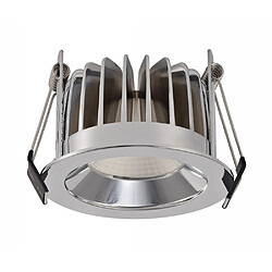 Inspired Downlight encastré LED, chrome, 24 deg. Angle de faisceau, 950lm, 5000K, IP44, DRIVER NON INCLUS