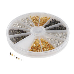 600/2250 Pcs Perles En Laiton Lâche Entretoise Perle Pour DIY Fabrication De Bijoux 1.5mm 2.0mm