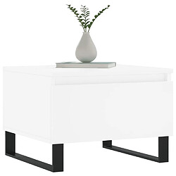 Avis Maison Chic Lot de 2 Tables basses,Table Console pour salon blanc 50x46x35 cm bois d'ingénierie -MN98764