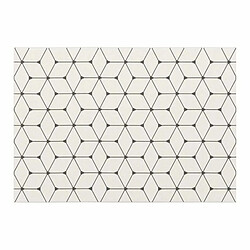 Paris Prix Tapis Tissé Déco Hexagon 160x230cm Beige