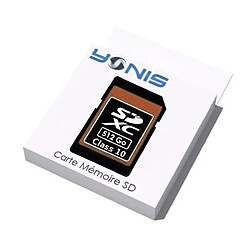 Yonis Carte mémoire SD ROM 512 Go