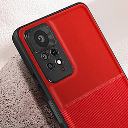 Avis Avizar Coque pour Xiaomi Redmi Note 11 Pro 5G rigide avec contour souple antichoc Rouge