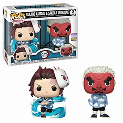 Funko POP Animation Demon Slayer Kimetsu no Yaiba Tanjiro Kamado et Sakonji Urokodaki 2Pack