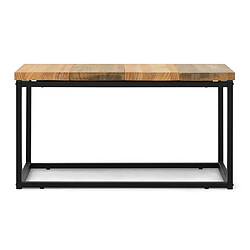 Acheter Ds Meubles Table basse Preston Noir 80x40x38cm