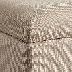 Avis Helloshop26 Tabouret banc siège pouf avec coffre de rangement 51 cm beige 08_0000295