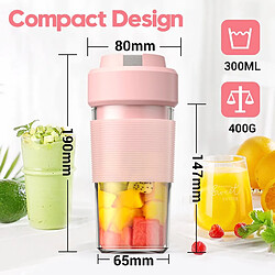 Acheter Universal Extracteur de jus électrique portable 300 ml Mixeur de smoothie USB Mini robot de cuisine Verre à jus personnel | Extracteur de jus (vert)