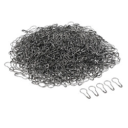 Avis 1000 Pcs En Forme De Calebasse En Métal Gourde Poire Ampoule De Sécurité Pin Tag Fixation Noir