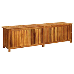 Avis vidaXL Boîte de rangement de jardin 200x50x58 cm Bois d'acacia solide