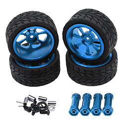 Acheter 4 Pièces 1/14 Pneus De Voiture RC Pneus Et Roues Pour Wltoys 144001 W / 12mm Hexagonale Bleu