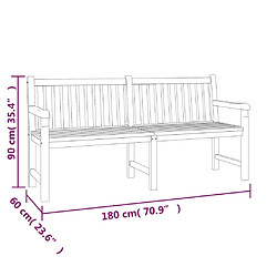 vidaXL Ensemble à manger de jardin 5pcs Bois de teck massif pas cher