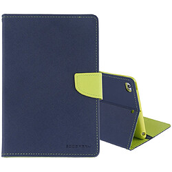 Wewoo Housse Étui Coque Etui à rabat horizontal FANCY DIARY pour iPad Mini 2019avec porte-cartes et porte-cartesavec porte-monnaie bleu