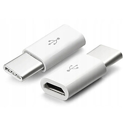 GUPBOO Adaptateur Micro USB vers USB Type C Blanc,JL2898