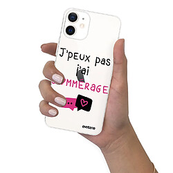 Coque iPhone 12 mini souple transparente Commérages Motif Ecriture Tendance Evetane pas cher