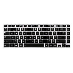 Clavier US Anglais Pièces de Recharge Cadeau Idéal Clavier Noir (Rétro-éclairé Coloré) US pour Toshiba Satellite E40-A E45-A E40t-a E45t-a