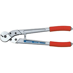 KNIPEX Coupe-fils et coupe-câbles, Long. : 445 mm, Capacité de coupe du Ø du câbles métalliques 10 mm