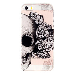 Wewoo Coque pour iPhone 5 & 5s & SE Skull Pattern IMD Workmanship Soft TPU étui de protection