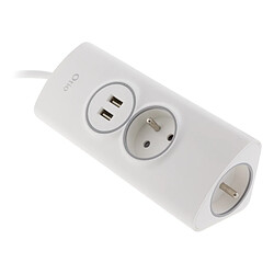 Multiprise d'angle 2P 16A + 2 USB précâblée - Otio