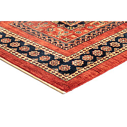 Avis Vidal Tapis de couloir en laine 201x83 rouge Kashkuli