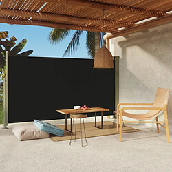 vidaXL Auvent latéral rétractable de patio 170x300 cm Noir