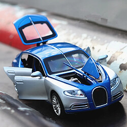 Universal 1: 32 Bugatti Coupe Alliage Modèle Modèle Modèle Simulation Collection Cadeaux pour Enfants | Voiture Jouet Moulée Sous Pression(Bleu)