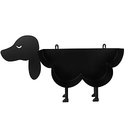 Avis Universal Cartoon Design Rouleau Porte-papier Rack Organisation Verticale Organiseur de papier toilette | Porte-papier (noir)