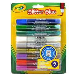 Ludendo Colle paillette Blister de 9 couleurs assorties