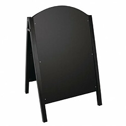 Panneau de trottoir noir structure métallique Olympia - 900 x 600 mm - - Ardoise