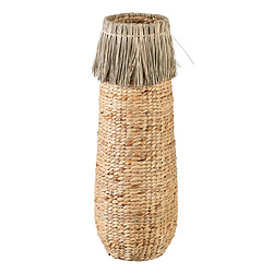 BigBuy Home Vase 23 x 23 x 82 cm Naturel Fibre naturelle