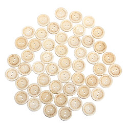 Main Cardiaque 50pcs Boutons 2 Trous En Bois Coudre Scrapbooking 2cm Bricolage