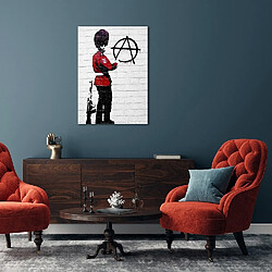 EPIKASA Impression sur Toile Banksy Soldat Anarchiste