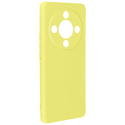 Avizar Coque pour Honor Magic 6 Lite 5G Semi-rigide Soft-touch Anti-traces Jaune