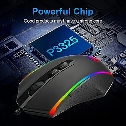 Universal Chroma M710 USB Gaming Wired Computer Mouse Wired 10000 DPI 8 Boutons 7 Color Mice Programmable