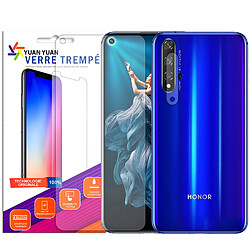 Verre trempé pour Huawei Honor 20 + Verre Trempé Camera Arrière Protecteur - 9H Film Protection en Verre Trempé - Visiodirect -