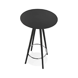 Avis Mes Table de bar ronde 60 cm en hêtre noir - BALTIC