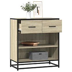 vidaXL Buffet chêne sonoma 68x35x76 cm bois d'ingénierie