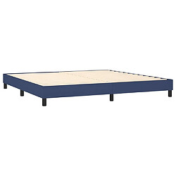 Acheter Maison Chic Lit Adulte - Lit simple Lit à sommier tapissier avec matelas moelleux - Meuble de Chambre - Bleu 200x200 cm Tissu -MN17406