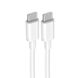 Câble USB-C vers USB-C Intensité 5A Charge et synchronisation 1.5m Xiaomi Blanc