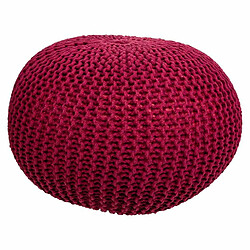 Pouf Alexandra House Living Bordeaux polystyrène 45 x 30 x 45 cm