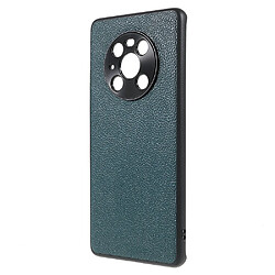 Coque en TPU + cuir véritable texture litchi vert pour votre Huawei Mate 40 Pro