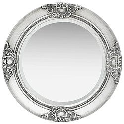 vidaXL Miroir mural style baroque 50 cm Argenté