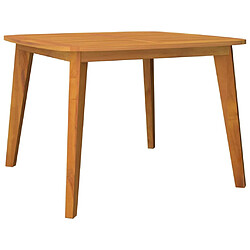 Maison Chic Table de jardin | Table d'extérieur 110x110x75 cm Bois d'acacia solide -GKD88374