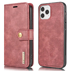 Dg.Ming Etui en PU 2-en-1 détachable rouge pour votre Apple iPhone 13