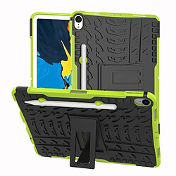 Wewoo Coque Renforcée antichoc TPU + PC pour iPad Pro 11 pouces 2018 avec support et fente stylo vert